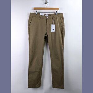 NN07 No Nationality 36x32 Mens Marco 1400 Khaiki Flat Front Chino Pants